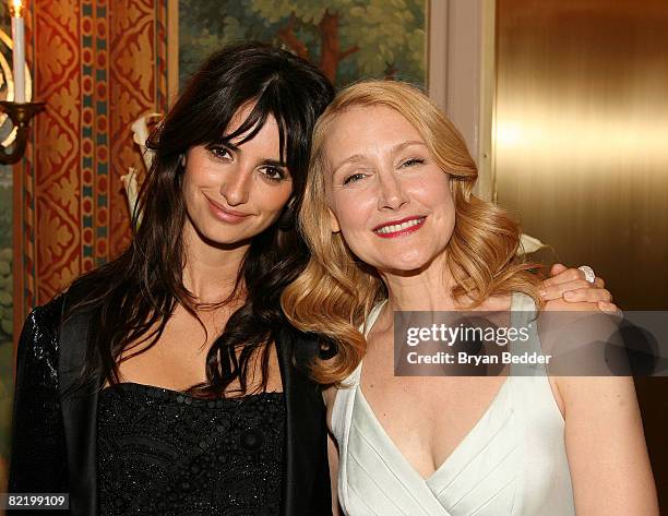 Actresses Penelope Cruz and Patricia Clarkson attend the after party for the screening of "Vicky Cristina Barcelona" presented by A Diamond is...