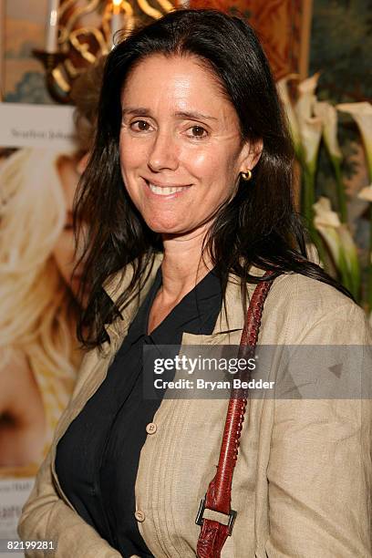 Director Julie Taymor attends the after party for the screening of "Vicky Cristina Barcelona" presented by A Diamond is Forever & The Sherry Council...