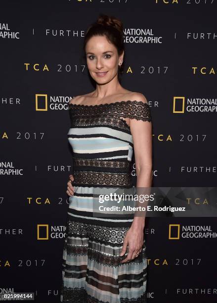 Actress Sarah Wayne Callies attends the 2017 Summer TCA Tour National Geographic Party at The Waldorf Astoria Beverly Hills on July 24, 2017 in...