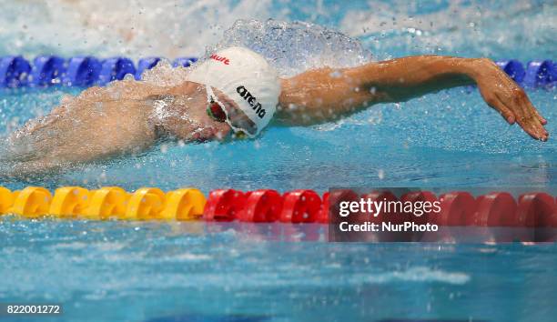 Kacper Majchrzak , compete during the Budapest 2017 FINA World Championships on July 24, 2017 in Budapest, Hungary.