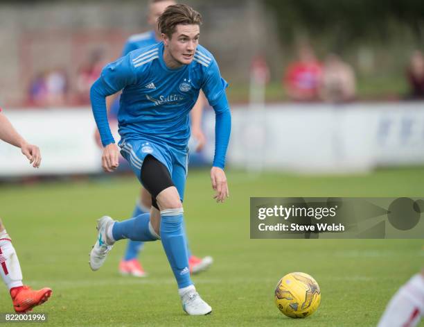 Scott Wright of Aberdeen during the Brechin City v Aberdeen - Pre Season Friendly, at Glebe Park on July 23, 2017 in Brechin, Scotland.