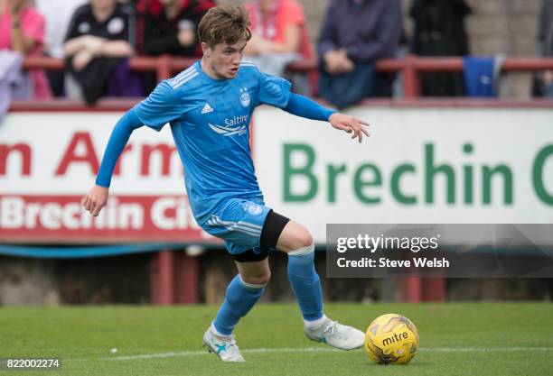 Scott Wright of Aberdeen during the Brechin City v Aberdeen - Pre Season Friendly, at Glebe Park on July 23, 2017 in Brechin, Scotland.