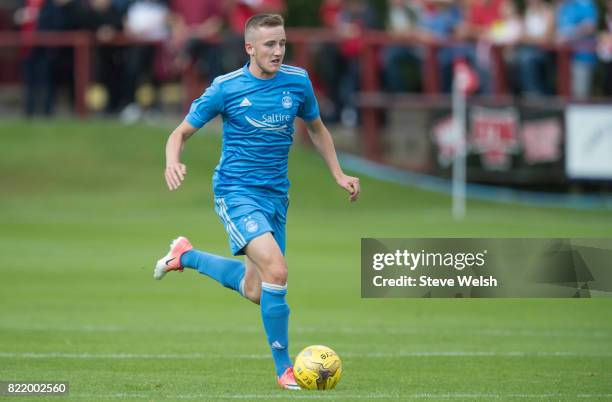 Frank Ross of Aberdeen during the Brechin City v Aberdeen - Pre Season Friendly, at Glebe Park on July 23, 2017 in Brechin, Scotland.