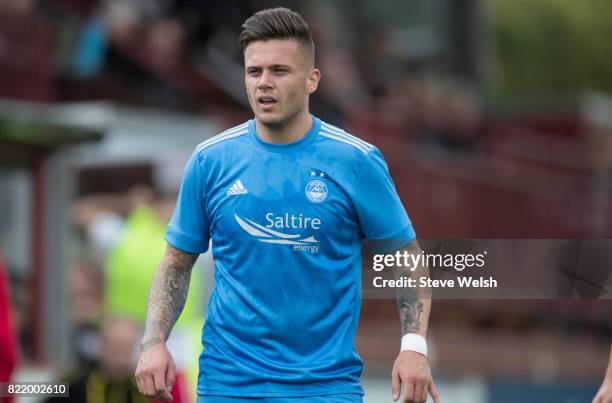 Miles Storey of Aberdeen during the Brechin City v Aberdeen - Pre Season Friendly, at Glebe Park on July 23, 2017 in Brechin, Scotland.
