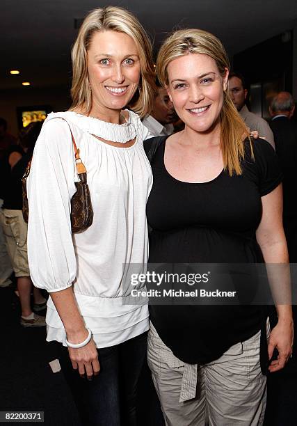 Actress Allison Cratchley and actress Tammy Baird attend the Australians in Film Screening of "Henry Poole Is Here" at the Harmony Gold Theater on...