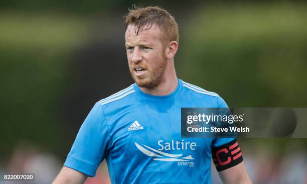 Adam Rooney of Aberdeen during the Brechin City v Aberdeen - Pre Season Friendly, at Glebe Park on July 23, 2017 in Brechin, Scotland.