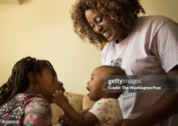 Ebony Price, a single mother of two children (Daeon Price and Lauryn Lindsay, who has been a long-term D.C. Welfare recipient in Washington, DC on...