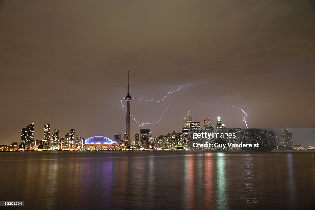 Skyline of Toronto at night