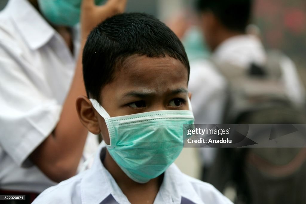 Peatland fire in Aceh