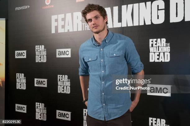 Daniel Sharman attends 'Fear The Walking Dead' photocall at Callao Cinema on July 24, 2017 in Madrid, Spain.