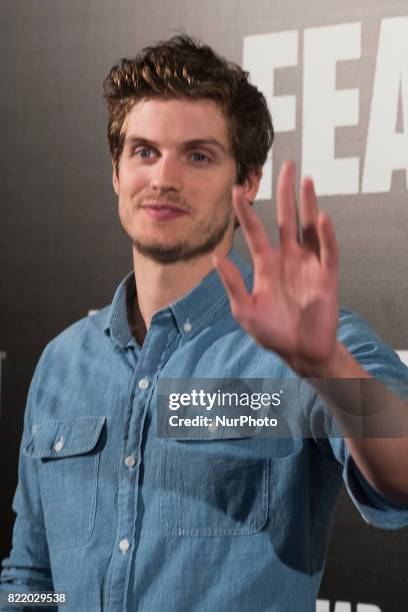 Daniel Sharman attends 'Fear The Walking Dead' photocall at Callao Cinema on July 24, 2017 in Madrid, Spain.