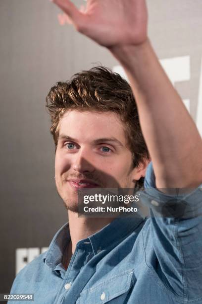 Daniel Sharman attends 'Fear The Walking Dead' photocall at Callao Cinema on July 24, 2017 in Madrid, Spain.