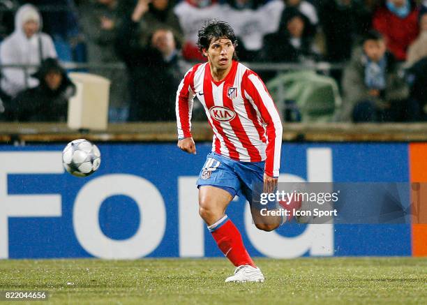 Sergio AGUERO - - Marseille / Atletico Madrid - Champions League 2008/2009 -