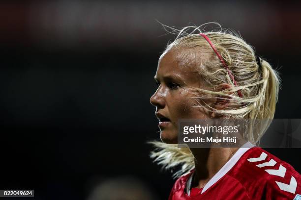 Pernille Harder of Denmark looks on during the Group A match between Norway and Denmark during the UEFA Women's Euro 2017 at Stadion De Adelaarshorst...