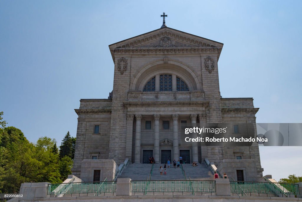Saint Joseph Oratory Basilica church in Montreal. Building...