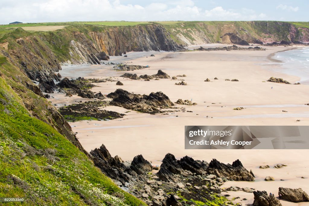 Marloes sands in Pembrokeshire, Wales, UK.