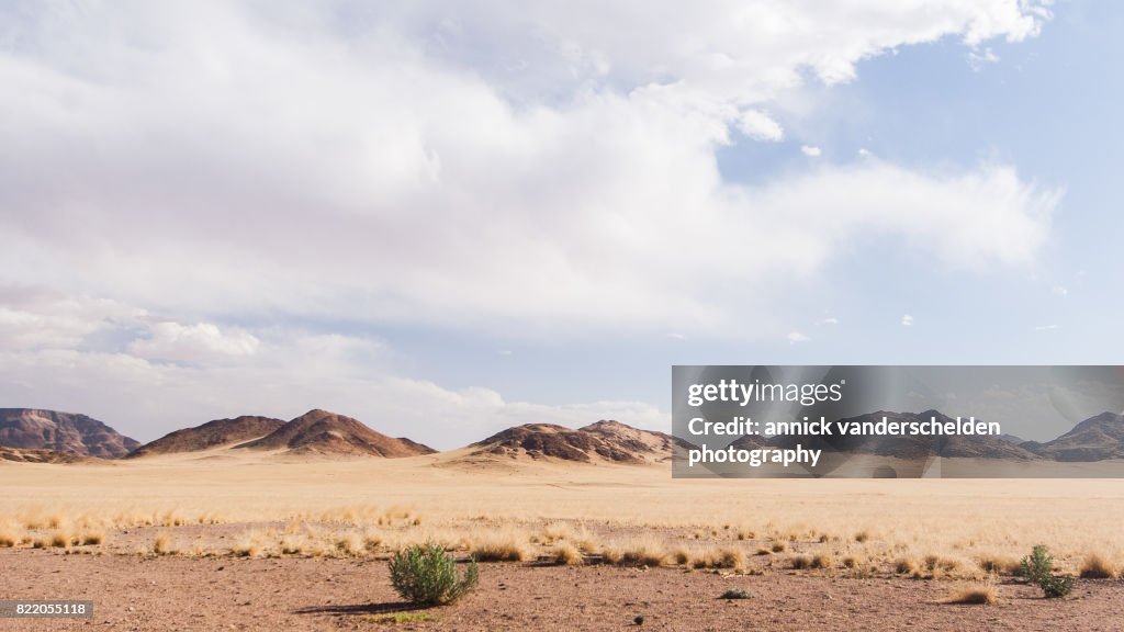 Arid landscape in Sesriem area in Namibia.