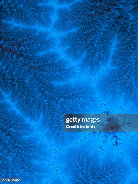 hohe auflösung-blau und rot fraktale hintergrund, die muster der synapsen zu erinnern. - synapsenendknöpfchen stock-fotos und bilder
