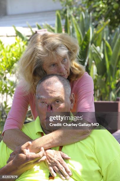 LaDonna Davis and St. James Davis at their home on July 29, 2008 in West Covina, California.