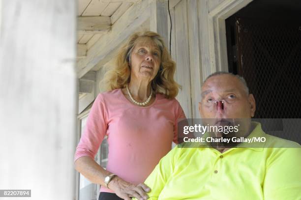 LaDonna Davis and St. James Davis at their home on July 29, 2008 in West Covina, California.