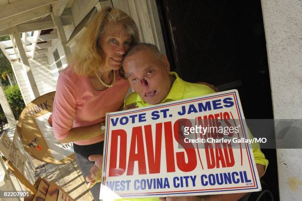 LaDonna Davis and St. James Davis at their home on July 29, 2008 in West Covina, California.