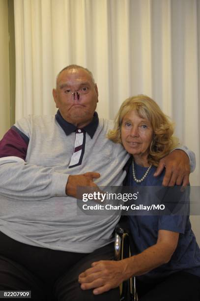 LaDonna Davis and St. James Davis at their home on July 29, 2008 in West Covina, California.