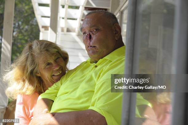 LaDonna Davis and St. James Davis at their home on July 29, 2008 in West Covina, California.