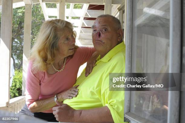 LaDonna Davis and St. James Davis at their home on July 29, 2008 in West Covina, California.