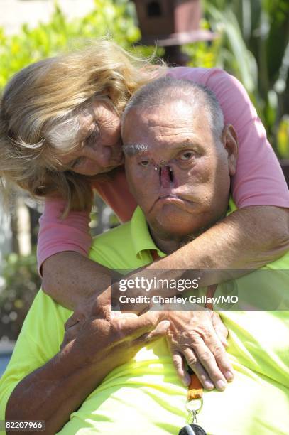 LaDonna Davis and St. James Davis at their home on July 29, 2008 in West Covina, California.