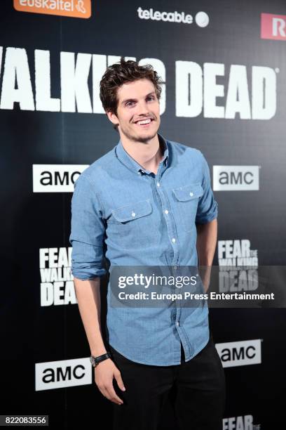 Daniel Sharman attends 'Fear The Walking Dead' photocall at Callao Cinema on July 24, 2017 in Madrid, Spain.