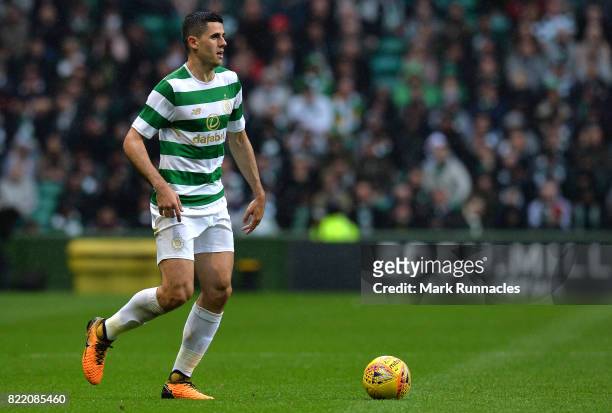 Tom Rogic of Celtic in action during the UEFA Champions League Qualifying Second Round, Second Leg match between Celtic and Linfield at Celtic Park...
