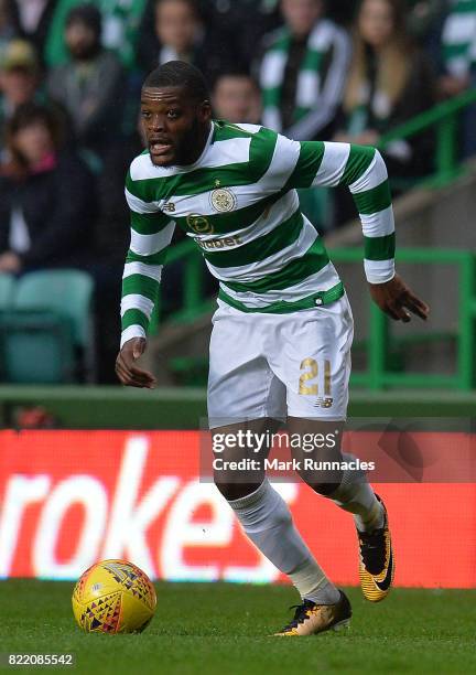 Olivier Ntcham of Celtic in action during the UEFA Champions League Qualifying Second Round, Second Leg match between Celtic and Linfield at Celtic...