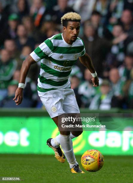 Scott Sinclair of Celtic in action during the UEFA Champions League Qualifying Second Round, Second Leg match between Celtic and Linfield at Celtic...