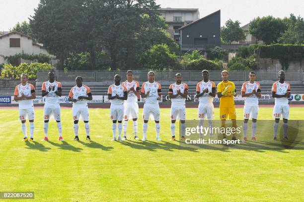 Montpellier during the friendly match between Montpellier Herault and Clermont foot on July 19, 2017 in Millau, France.