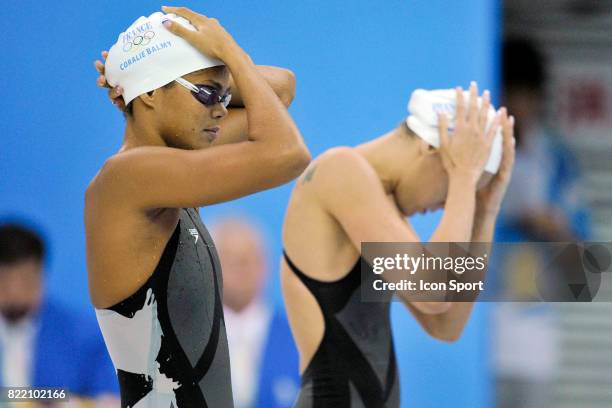 Coralie BALMY / Laure MANAUDOU - - Finale du 400m nage libre - Jeux Olympiques de Pekin,