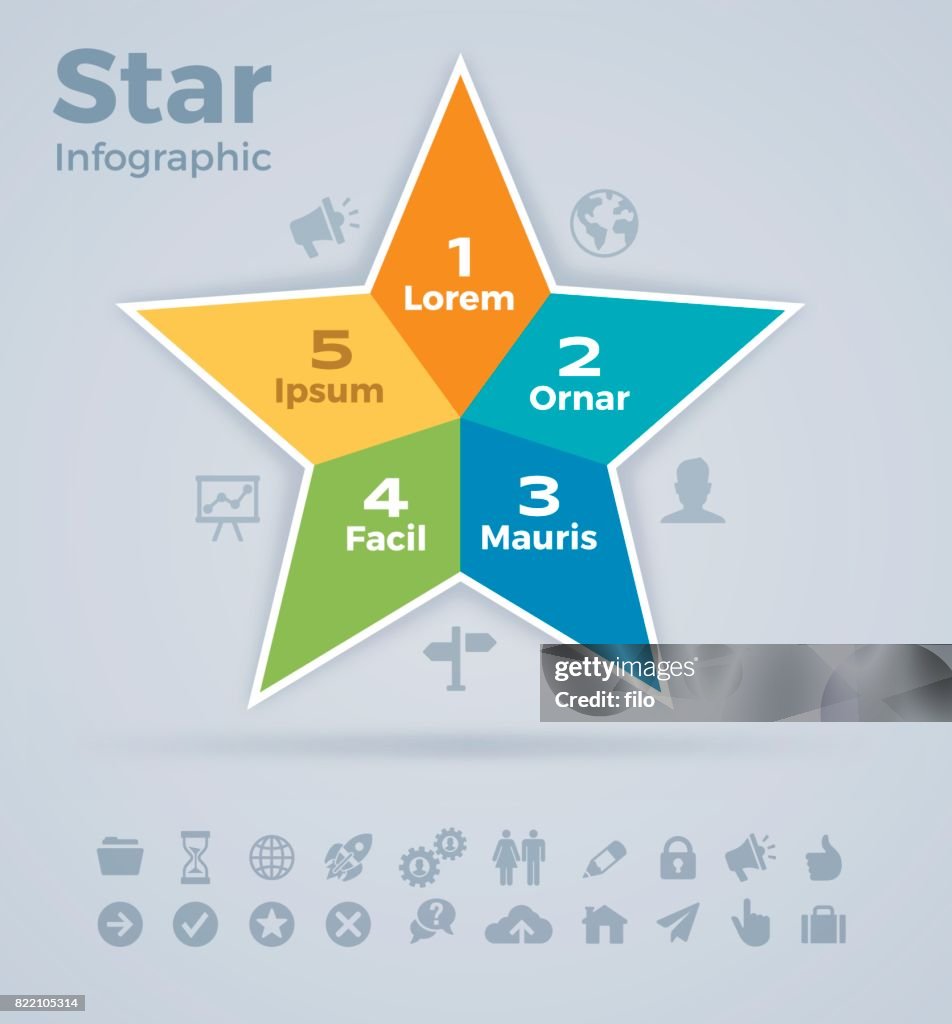 Stars Infro Star Infographic High-Res Vector Graphic - Getty Images