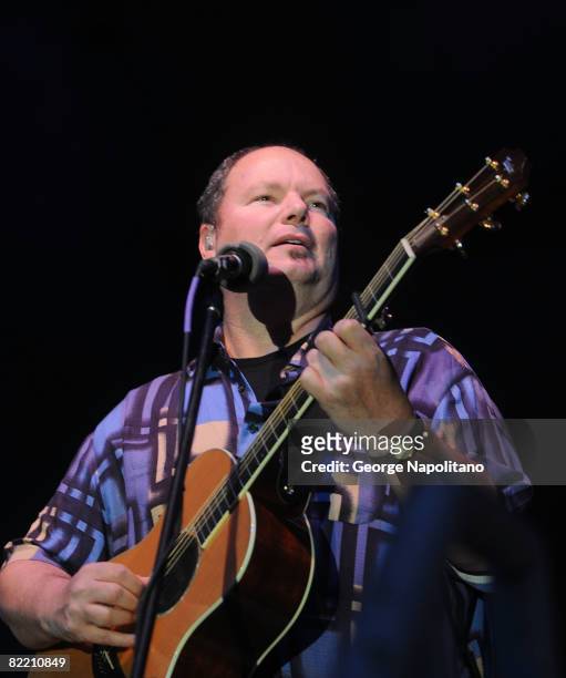 Grammy Award winning singer-songwriter Christopher Cross performs during the 30th annual Seaside summer concert series at Asser Levy Park on August...