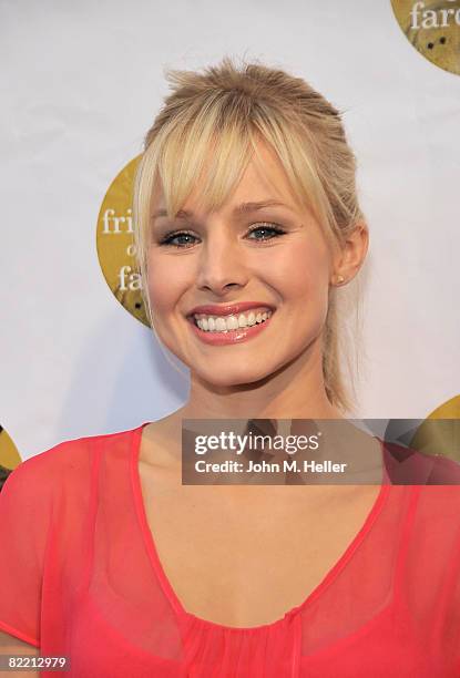 Kristen Bell attends the 5th Annual Friends of El Faro Benefit to raise funds for the kids of Tijuana Casa Hogar Sion Orphanage on August 7, 2008 at...