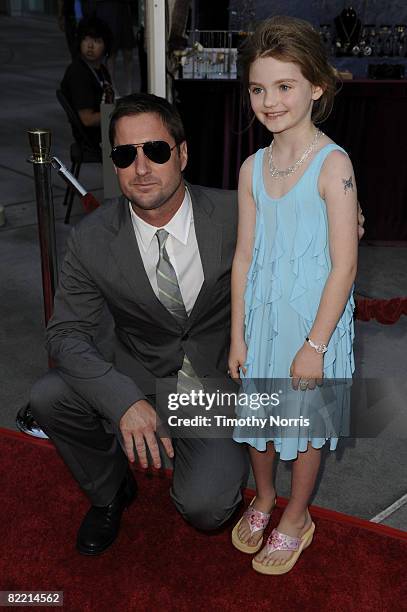 Luke Wilson and Morgan Lily arrive at the premiere of Overture Films' "Henry Poole Is Here" at ArcLight Cinemas on August 7, 2008 in Los Angeles,...