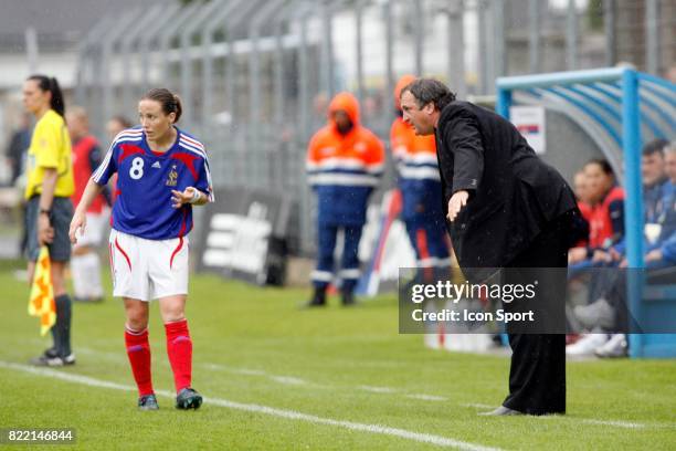 Sonia BOMPASTOR / Bruno BINI - - France / Serbie - Match de qualification pour l'Euro feminin,