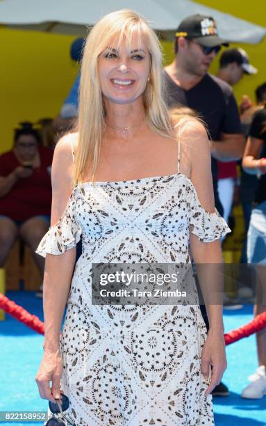 Actress Eileen Davidson attends the premiere of Columbia Pictures and Sony Pictures Animation's 'The Emoji Movie' at Regency Village Theatre on July...