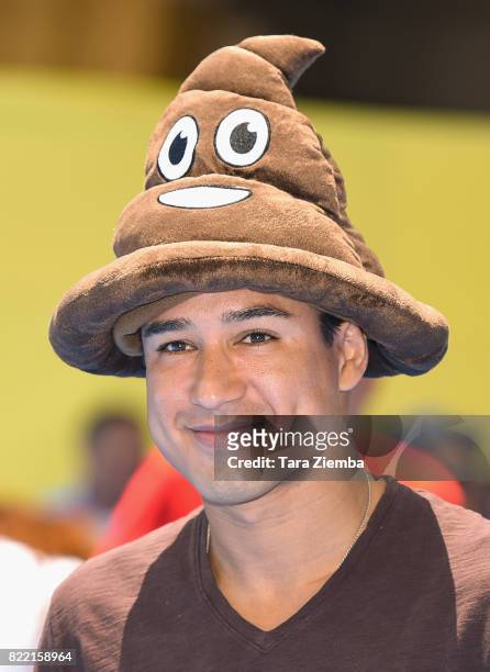 Television personality Mario Lopez attends the premiere of Columbia Pictures and Sony Pictures Animation's 'The Emoji Movie' at Regency Village...