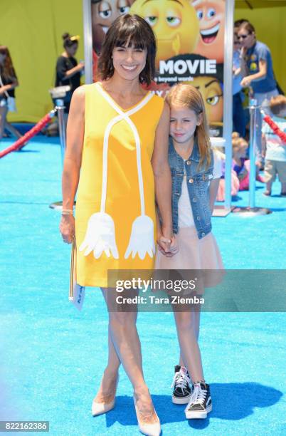 Actress Constance Zimmer attends the premiere of Columbia Pictures and Sony Pictures Animation's 'The Emoji Movie' at Regency Village Theatre on July...