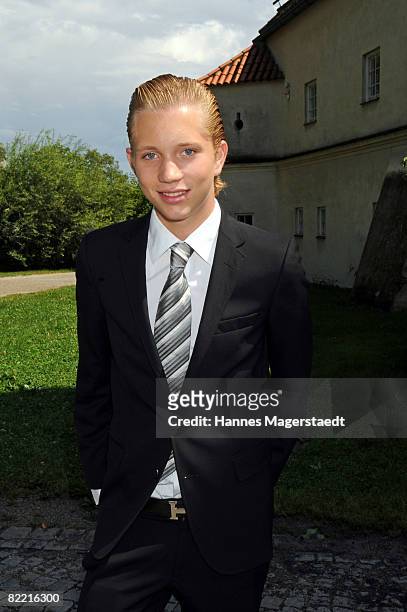 Olivier Kern attends the wedding of Designer Sarah Kern and Goran Munizaba at Blutenburg Castle on August 8, 2008 in Munich, Germany. The couple had...