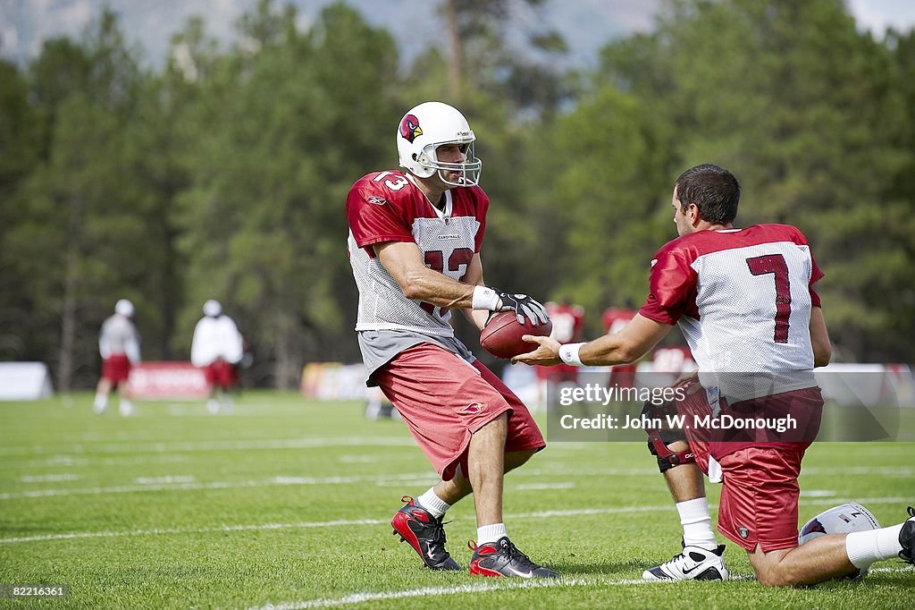 Arizona Cardinals Quarterbacks during Training Camp