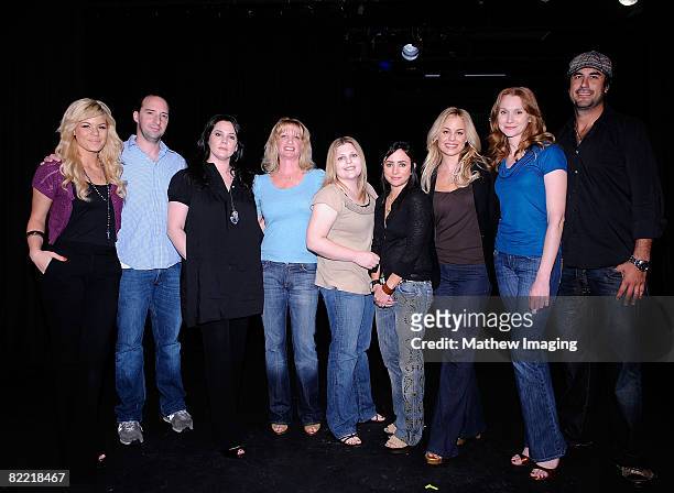 Actors Kimberly Caldwell, Tony Hale, Liza Snyder, writer Robin Mesger, writer Stacey Levin, actor Pamela Adlon, actor Jessica Collins, actor Amy...