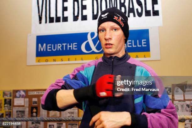 Anne Sophie MATHIS - 18.11.200 - Entrainement pour le Championnat du monde de boxe du - Dombasle sur Meurthe,