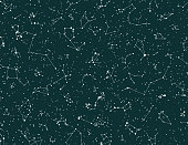 Vector seamless pattern with constellations