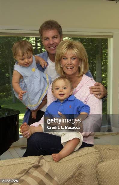 Joan Lunden and Jeff Konigsberg with Twins Max and Kate Konigsberg