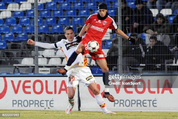 Romain SARTRE / Kevin BRU - - Clermont / Lens -23e journee de Ligue 2,